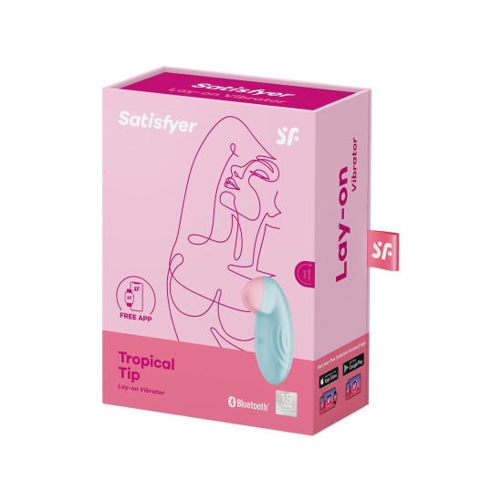Вибратор, светло-голубой Satisfyer Tropical Tip Light Blue