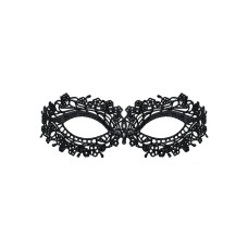 Кружевная маска, чёрная Obsessive A710 Mask