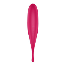 Вібратор для клітора з вакуумною стимуляцією, червоний Satisfyer Twirling Pro Red