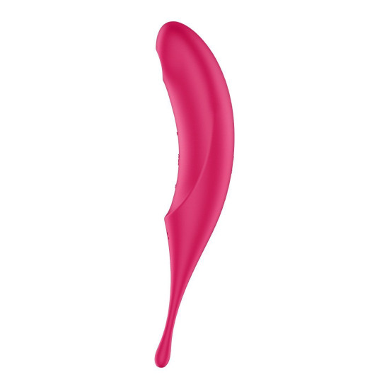 Вибратор для клитора с вакуумной стимуляцией, красный Satisfyer Twirling Pro Red