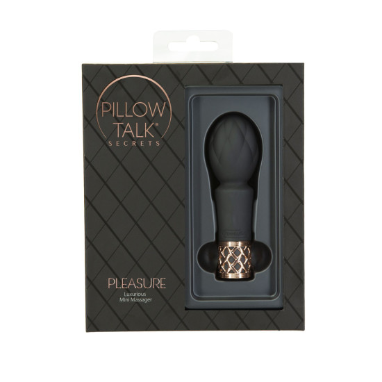Кліторальний вібромасажер у формі мікрофона, чорний Pillow Talk Secrets Pleasure Clitoral Vibrator Wand Black