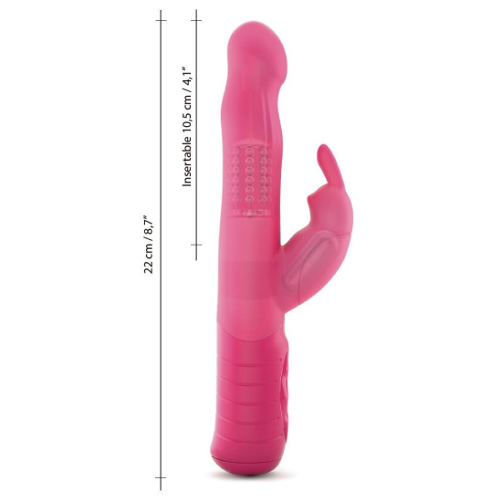 Вібратор-кролик з перловим масажем і головкою, що обертається, Dorcel Baby Rabbit Magenta 2.0