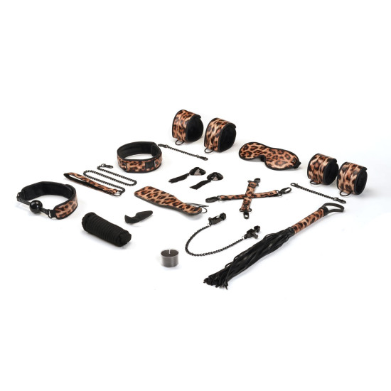 БДСМ-набор из 13 предметов Liebe Seele Leopard Print 13pcs Set
