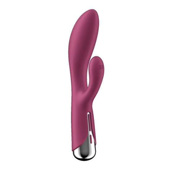 Вібратор-кролик з ротацією, 3 мотори, червоний Satisfyer Spinning Rabbit 1 Red