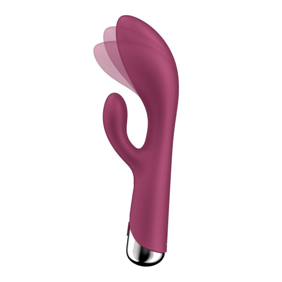 Вібратор-кролик з ротацією, 3 мотори, червоний Satisfyer Spinning Rabbit 1 Red