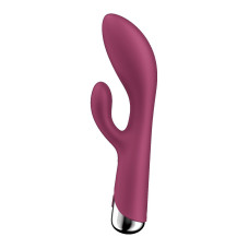 Вибратор-кролик с ротацией, 3 мотора, красный Satisfyer Spinning Rabbit 1 Red