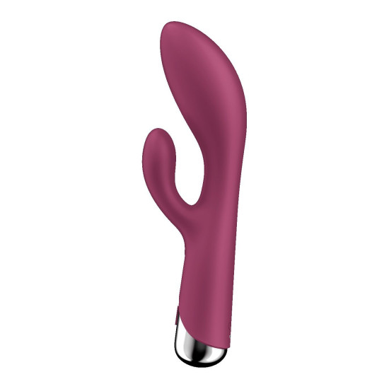 Вібратор-кролик з ротацією, 3 мотори, червоний Satisfyer Spinning Rabbit 1 Red