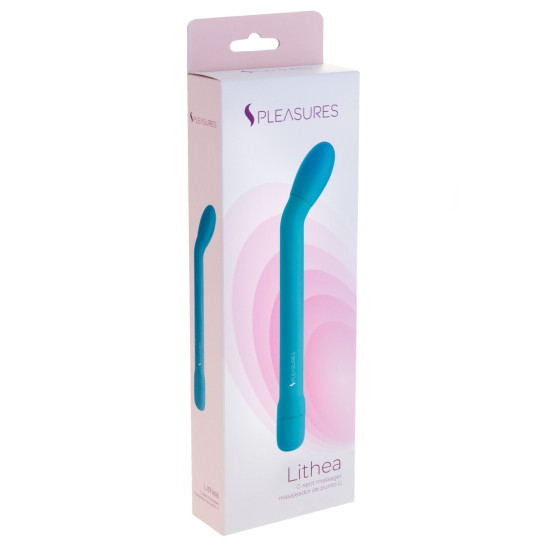 Тонкий вибратор для точки G с 7 режимами, бирюзовый S Pleasures Lithea Turquoise