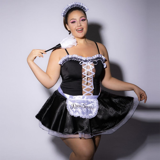 Эротический костюм горничной JSY P61110, Plus Size