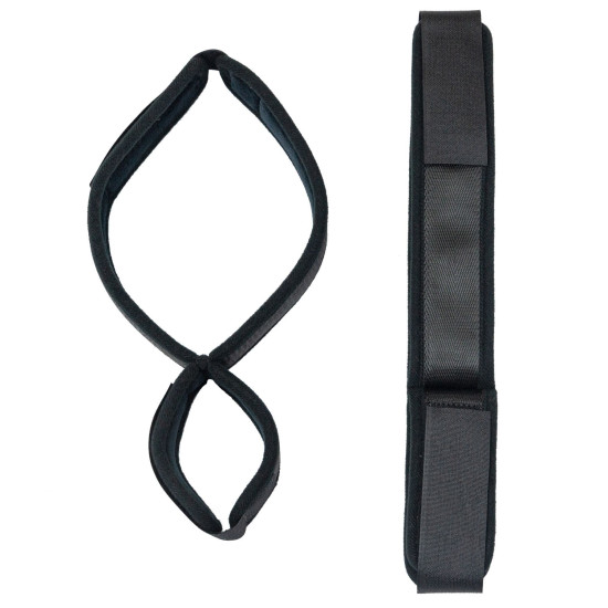 Фиксаторы для руки и бедра, черные Punishment Thigh to Wrist Restraints Black