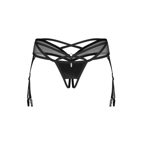 Трусики Obsessive Dominna Crotchless Thong, розмір 2XL/3XL