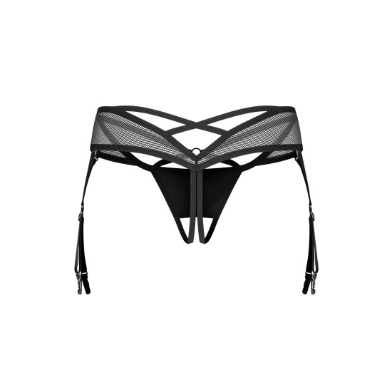 Трусики Obsessive Dominna Crotchless Thong, розмір 2XL/3XL