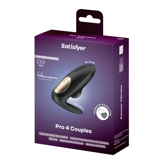 Вакуумный вибратор для пар Satisfyer Pro 4 Couples Battery Series