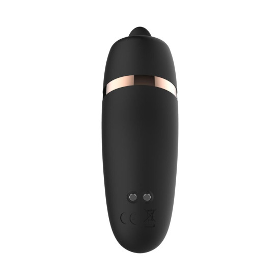 Мини-вибратор с язычком Rosy Gold Vibrating & Licking Dual Stimulator