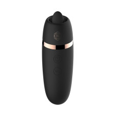 Мини-вибратор с язычком Rosy Gold Vibrating & Licking Dual Stimulator