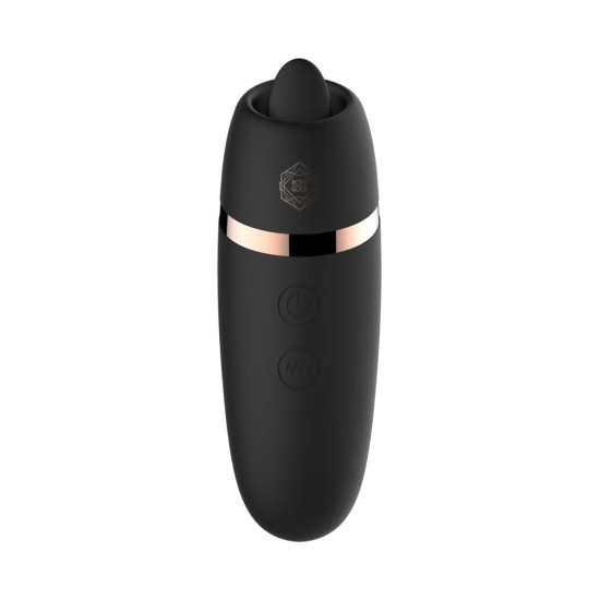 Мини-вибратор с язычком Rosy Gold Vibrating & Licking Dual Stimulator