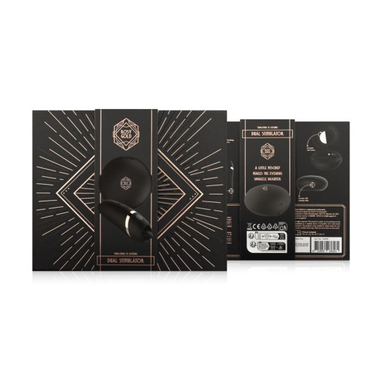 Мини-вибратор с язычком Rosy Gold Vibrating & Licking Dual Stimulator