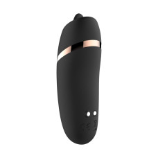 Мини-вибратор с язычком Rosy Gold Vibrating & Licking Dual Stimulator