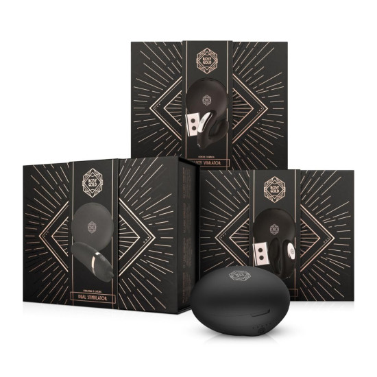 Мини-вибратор с язычком Rosy Gold Vibrating & Licking Dual Stimulator