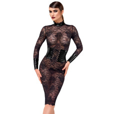Мереживна сукня-міді з корсетним верхом Noir Handmade F375 Noirelle Lace Corset Midi dress, L