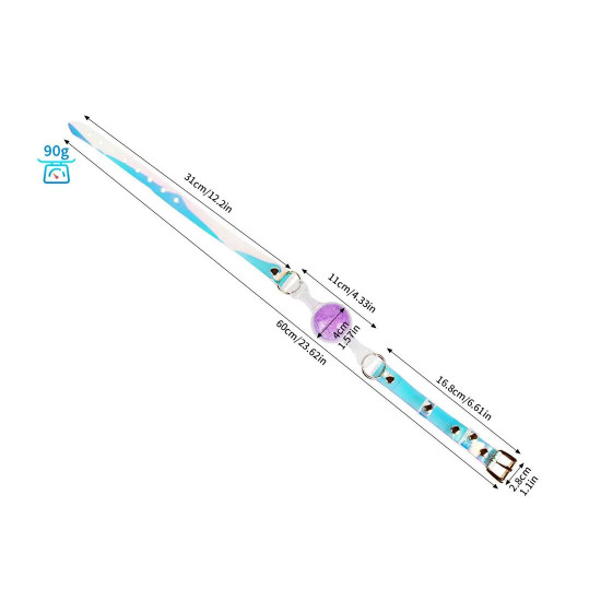 Кляп, фиолетовый, с маленьким шариком Liebe Seele Crystal Ball Gag - Purple (Small Ball)