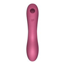 Вакуумний стимулятор з вібрацією, червоний Satisfyer Curvy Trinity 3 Red