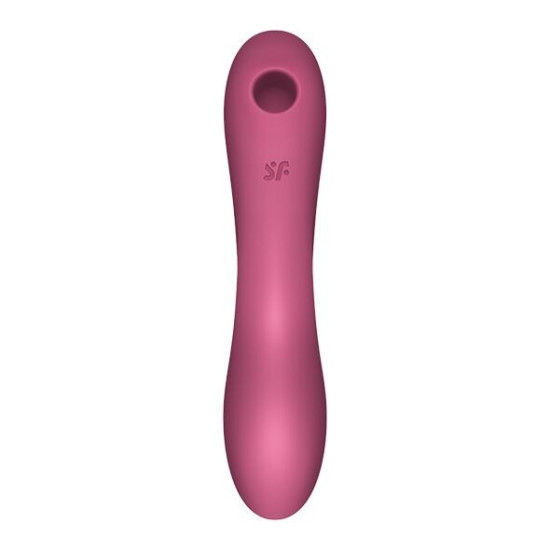 Вакуумный стимулятор с вибрацией, красный Satisfyer Curvy Trinity 3 Red