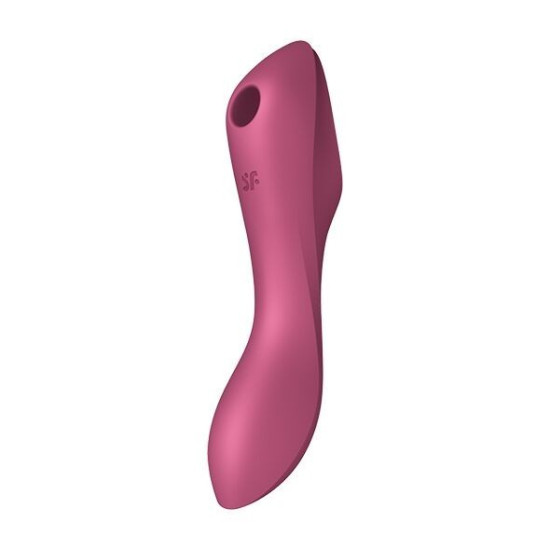 Вакуумный стимулятор с вибрацией, красный Satisfyer Curvy Trinity 3 Red