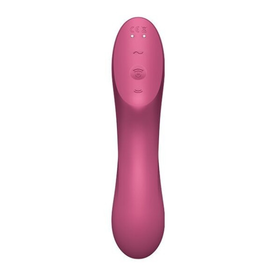 Вакуумный стимулятор с вибрацией, красный Satisfyer Curvy Trinity 3 Red