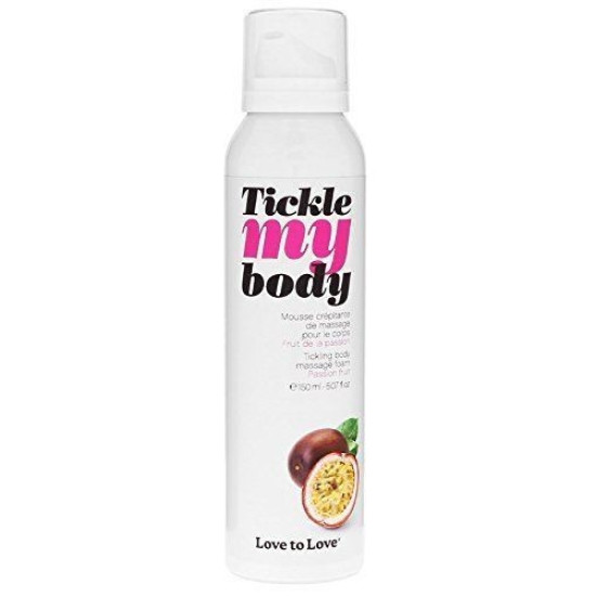 Зволожуюча масажна піна з фруктовим ароматом Love To Love TICKLE MY BODY Passion Fruit, 150 ml