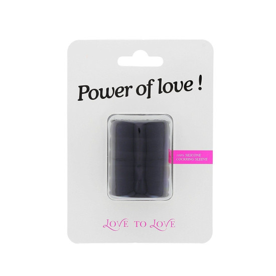 Потовщуюча насадка на член зі стимулювальним рельєфом Love To Love Power of Love