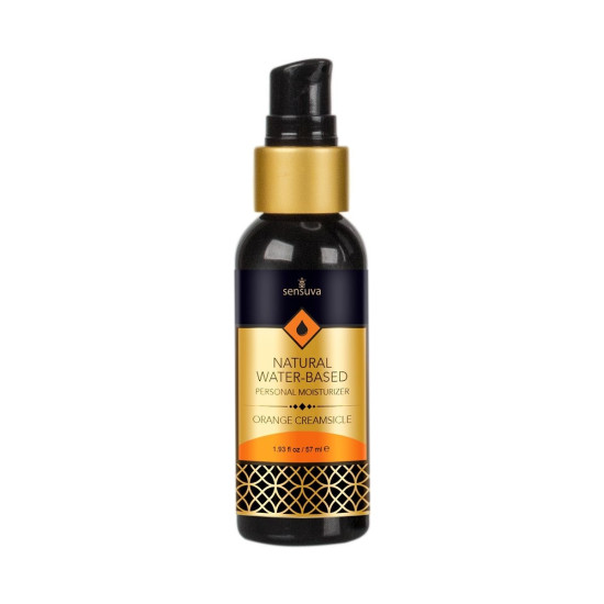 Съедобная смазка со вкусом апельсинового мороженого на водной основе Sensuva Natural Water-Based Orange Creamsicle, 57 ml