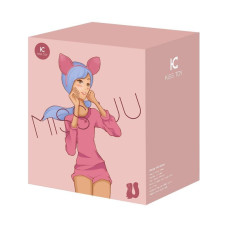 Вакуумний стимулятор з вібрацією, іграшка 2 в 1, рожевий KisToy Miss UU Pink