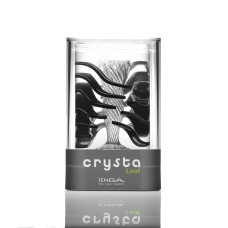 Прозорий мастурбатор з рельєфом у вигляді стимулювальних пелюсток Tenga Crysta Leaf