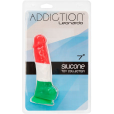 Різнобарвний фалоімітатор, довжина 17,8 см, діаметр 3,8 см Addiction Leonardo, 7»