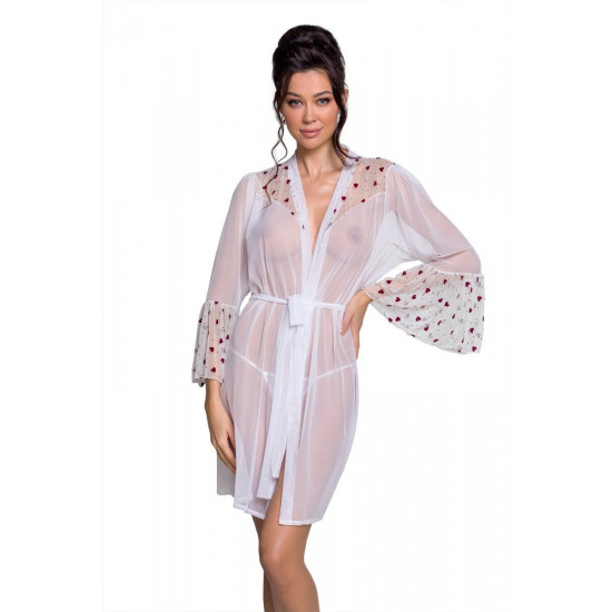 Пеньюар, білий Lovelia Peignoir White, L/XL