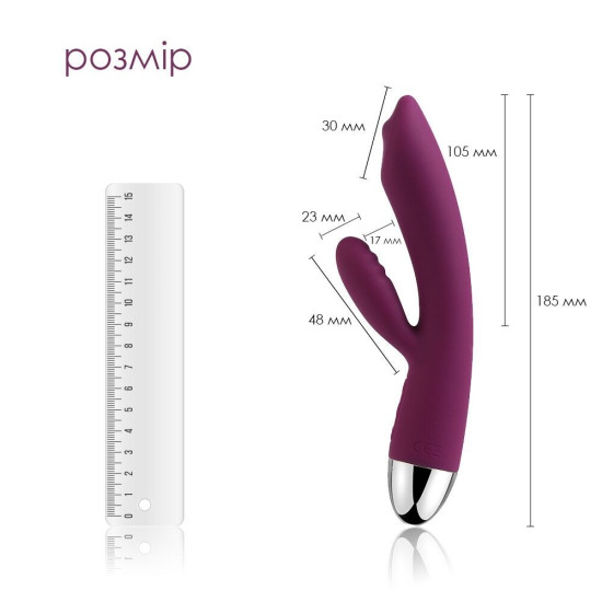 Вібратор-кролик з перловою стимуляцією точки G, фіолетовий Svakom Trysta Violet