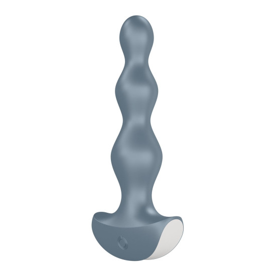 Анальный стимулятор-бусины с двумя моторами, голубой Satisfyer Lolli-Plug 2 Ice Blue