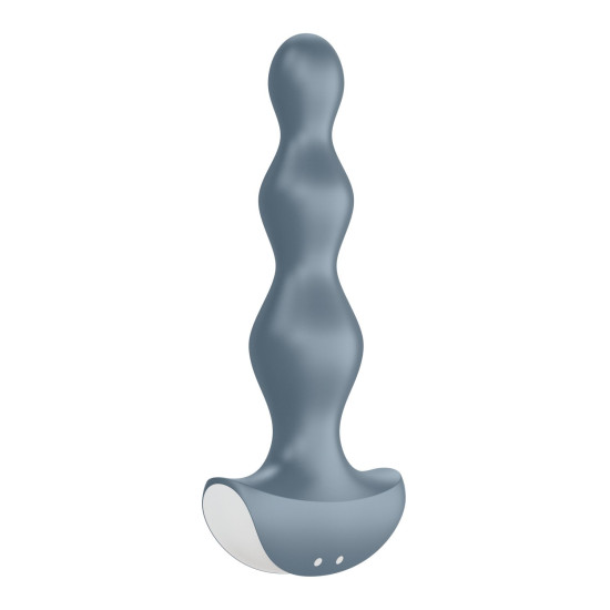 Анальный стимулятор-бусины с двумя моторами, голубой Satisfyer Lolli-Plug 2 Ice Blue