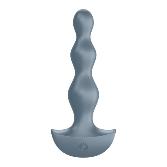 Анальный стимулятор-бусины с двумя моторами, голубой Satisfyer Lolli-Plug 2 Ice Blue
