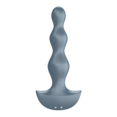 Анальный стимулятор-бусины с двумя моторами, голубой Satisfyer Lolli-Plug 2 Ice Blue