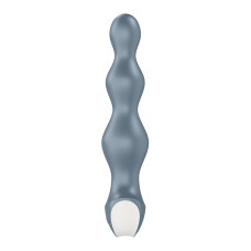 Анальный стимулятор-бусины с двумя моторами, голубой Satisfyer Lolli-Plug 2 Ice Blue