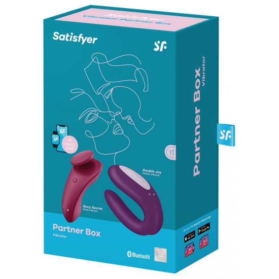 Набір (вібратор для пар Double Joy і вібратор в трусики Sexy Secret) Satisfyer Partner Box 1