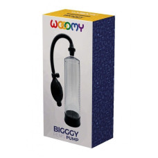 Вакуумна помпа для збільшення члена з ручною грушею, чорна Wooomy Bigggy
