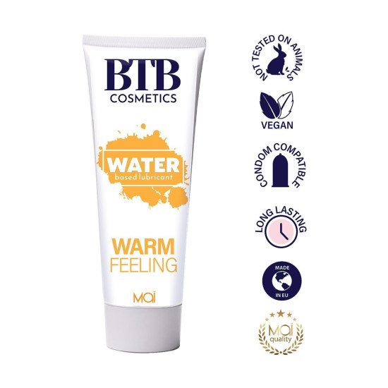 Разогревающий лубрикант на водной основе BTB WARM FEELING, 100 ml