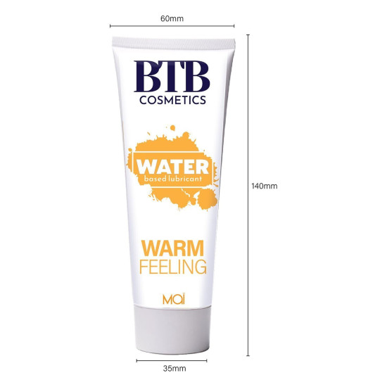 Разогревающий лубрикант на водной основе BTB WARM FEELING, 100 ml