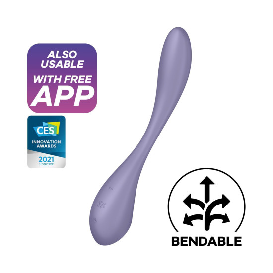 Універсальний вібратор, бузковий Satisfyer G-Spot Flex 5+ Lilac