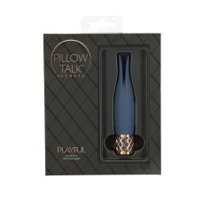 Кліторальний вібратор з гнучкими вушками, синій Pillow Talk Secrets Playful Clitoral Vibrator Blue