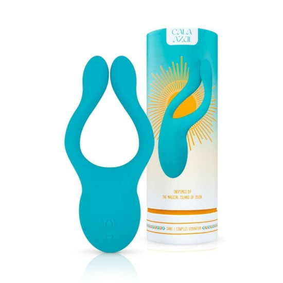 Вібратор для пар, бірюзовий Cala Azul Dani I Couples Vibrator