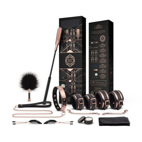 Шикарный набор для BDSM (9 аксессуаров) Rosy Gold Nouveau BDSM Set